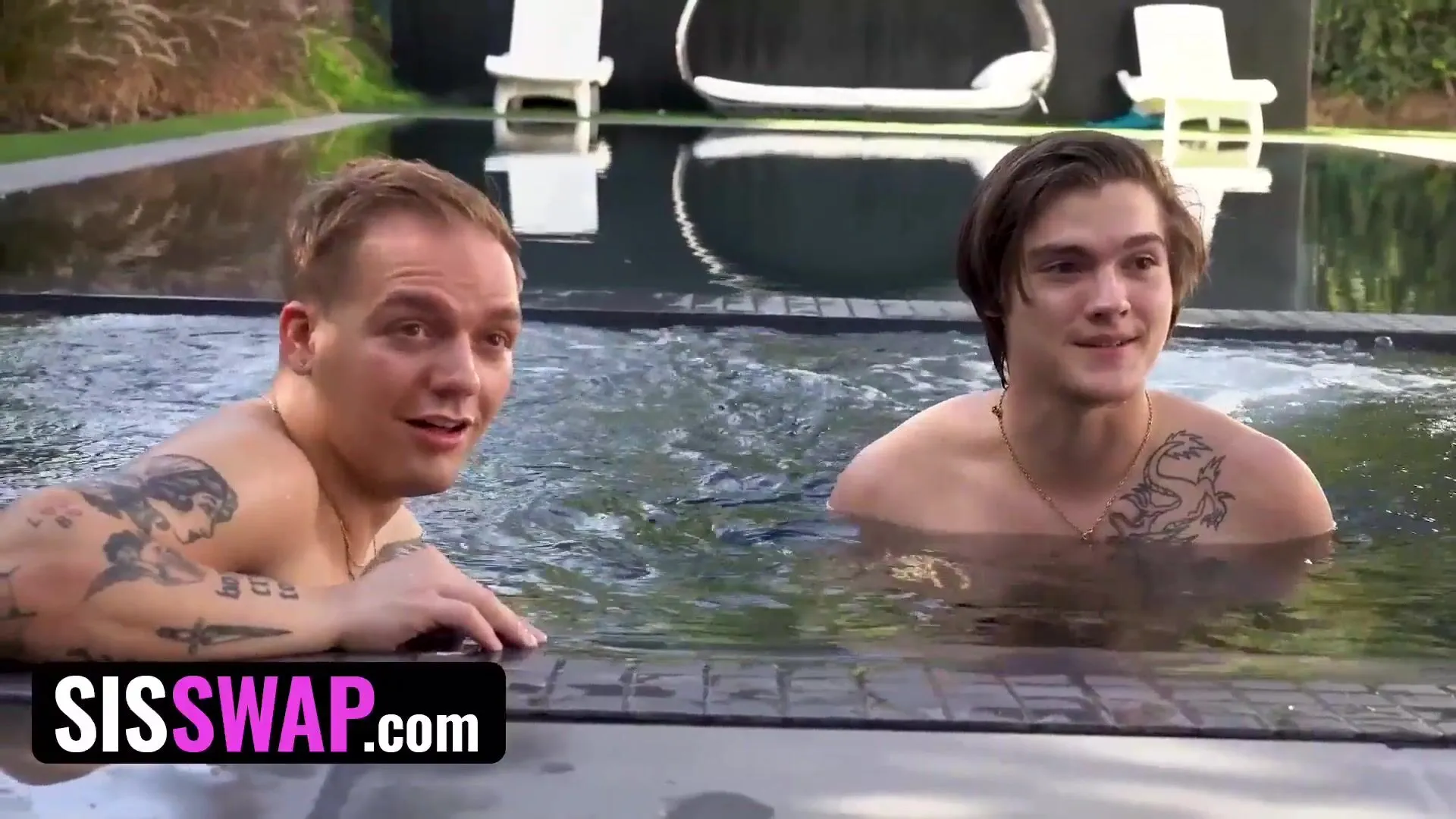 Poolside Temptations: A Deep Analysis Extended Cut Pt.1 With Coco Lovelock & Theodora Day - SisSwap 
