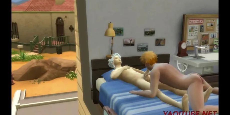 Ichigo deflowers Hitsugaya in his room - Bleach Yaoi (Kim Triple X) 