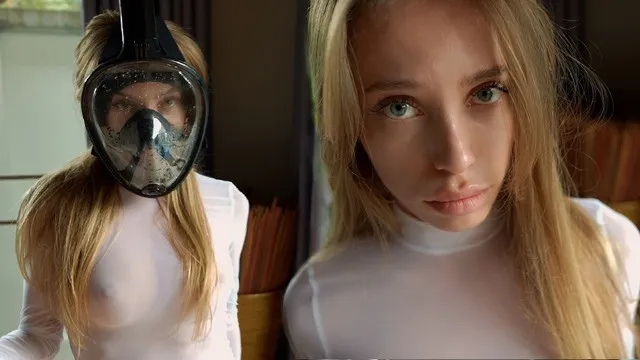 Russian snork girl doggystyle begs her stepbrother from Ukraine to buy her a mask from STALKER 2 | from model - Bunny_Rabbits  