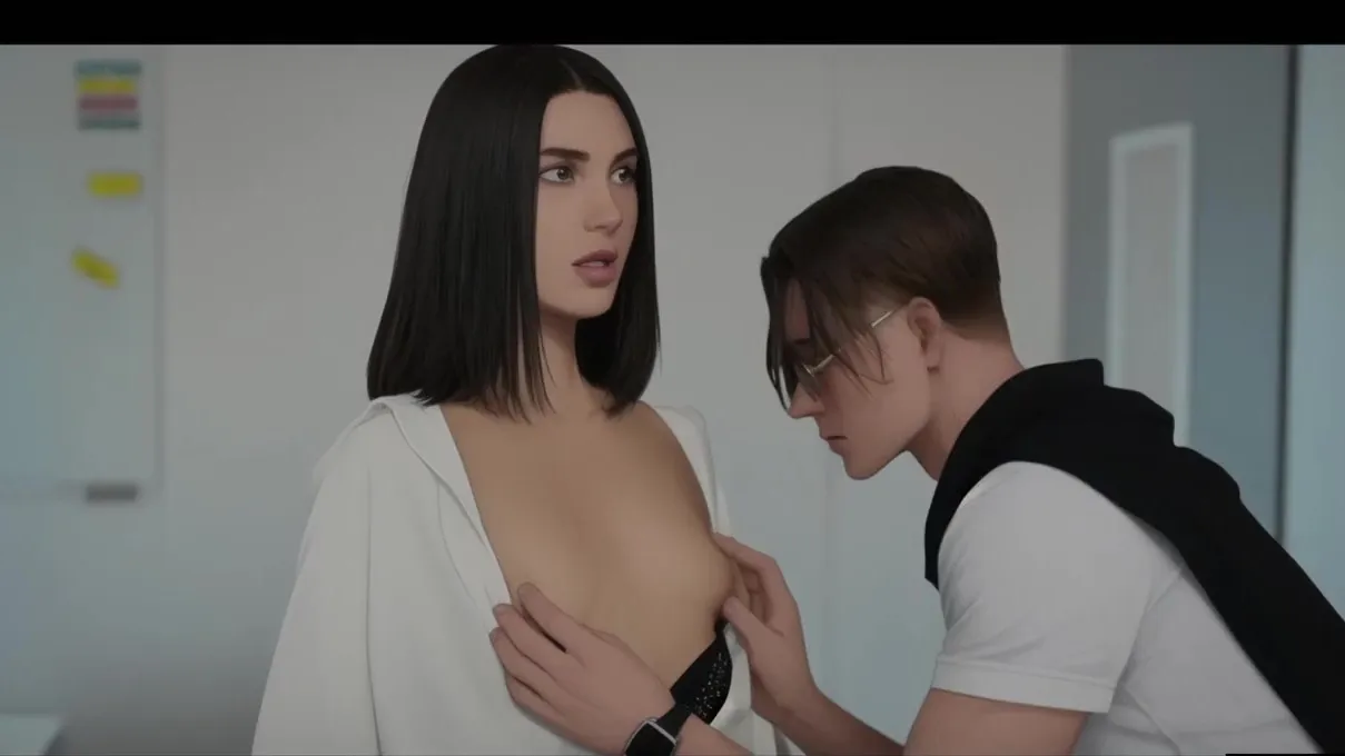 Depraved student uses magic to stop time and fuck sexy teacher 