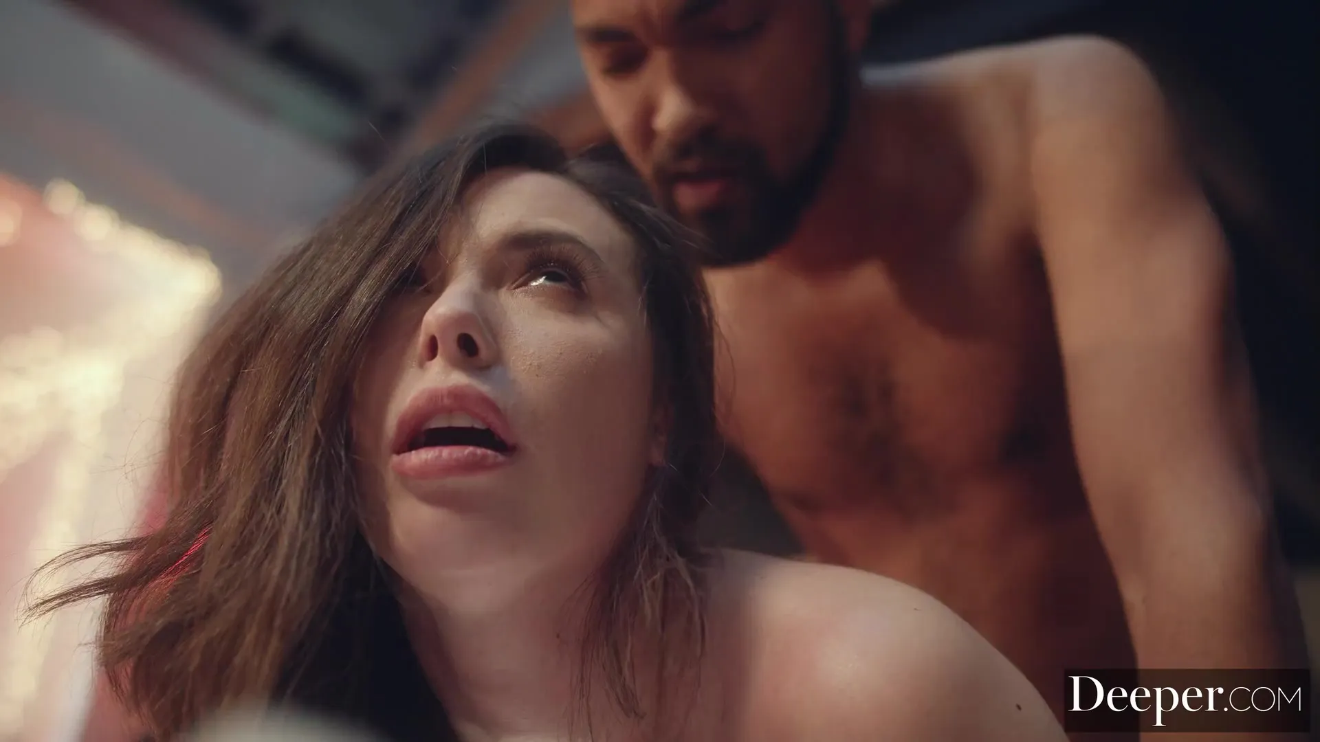 Sexy model Casey Calvert arranges an erotic surprise for her black boyfriend. 
