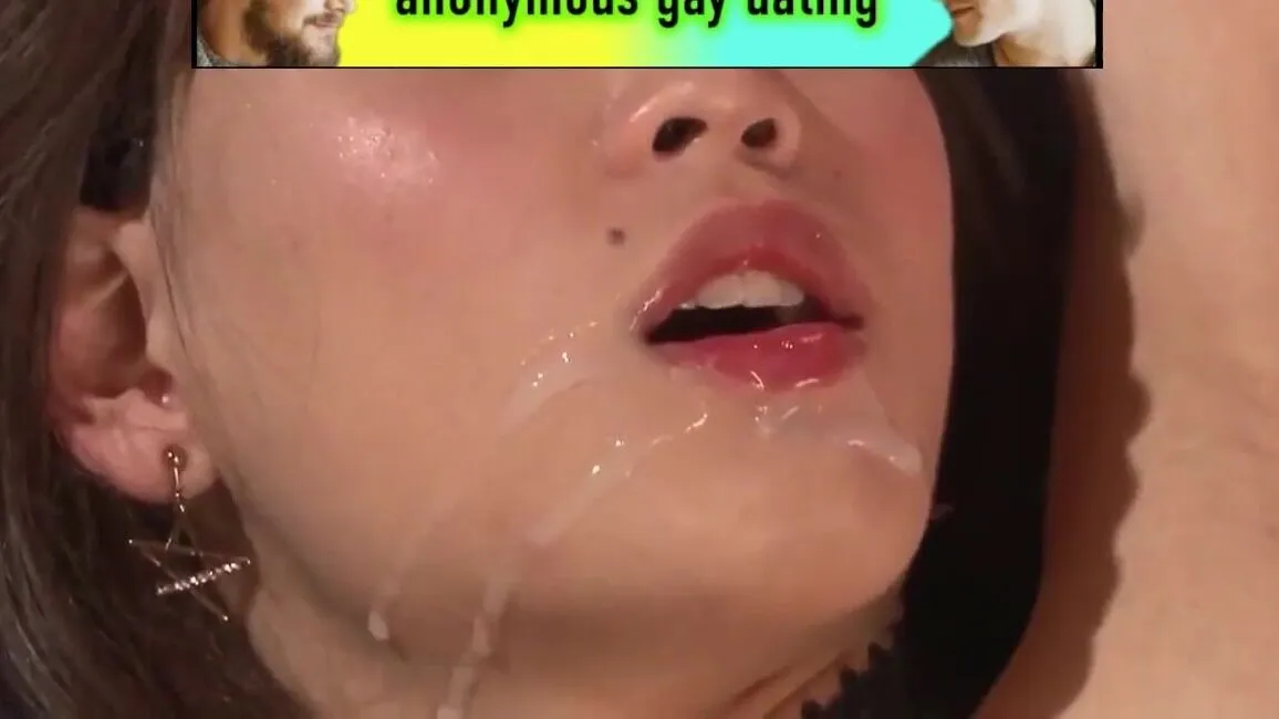 Japanese tranny gulps down hot load 