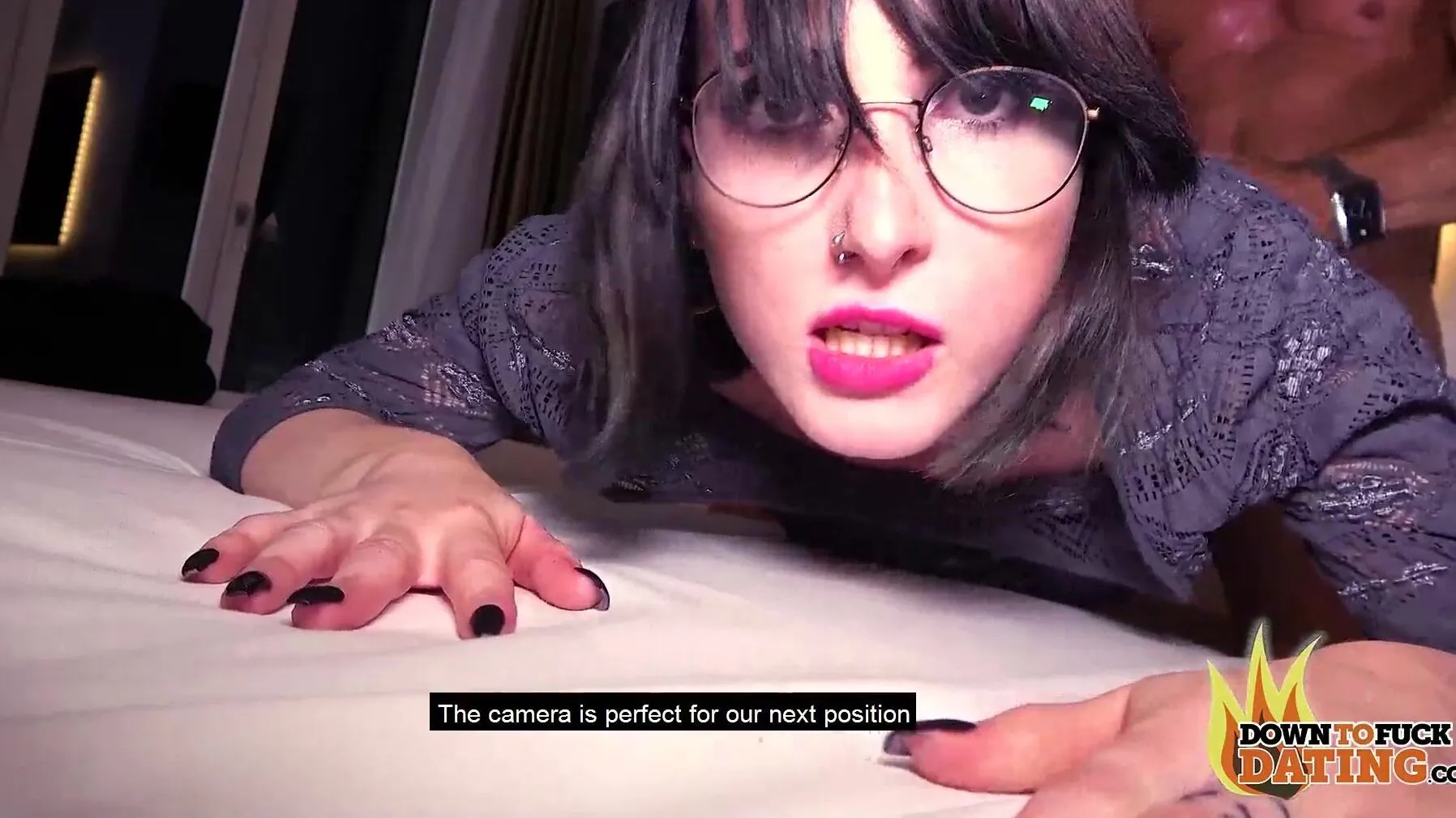 Blind Date Fucks Sexy Emo Slut - POV Hotel Room Reality! 