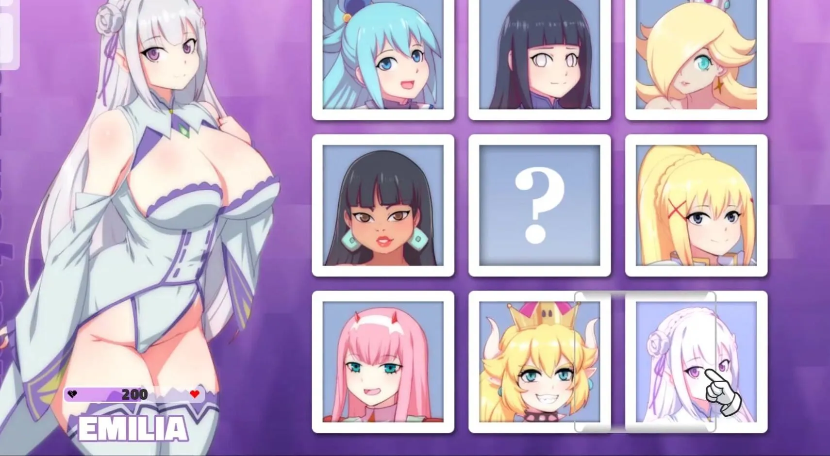 Emilia from Re-Zero: Naughty girl's deepthroat casting part 2 in Big Tits category 