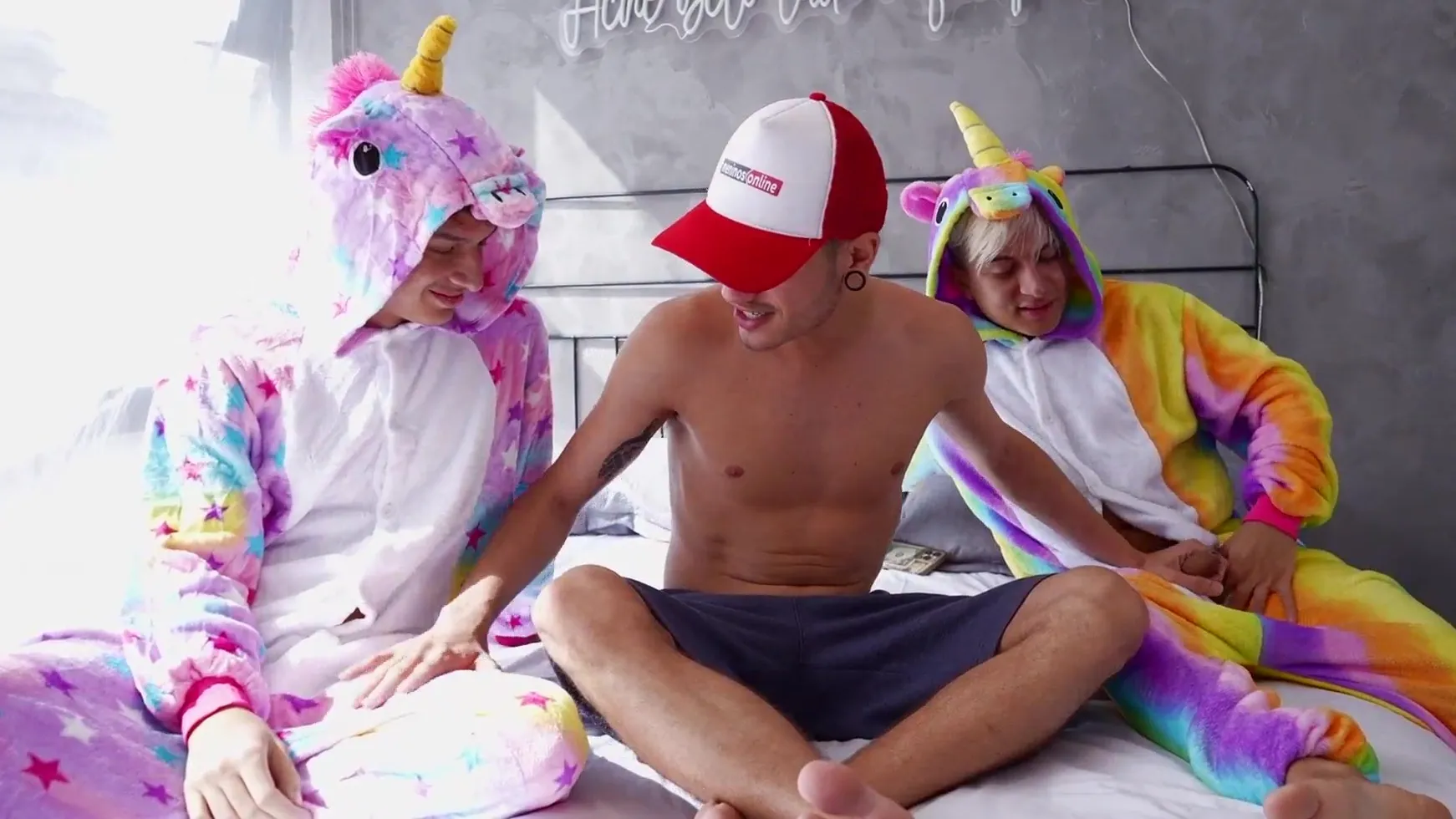 Slumber Party Bareback with Luiz Felipe, Kevin Ethan, and Matteo 