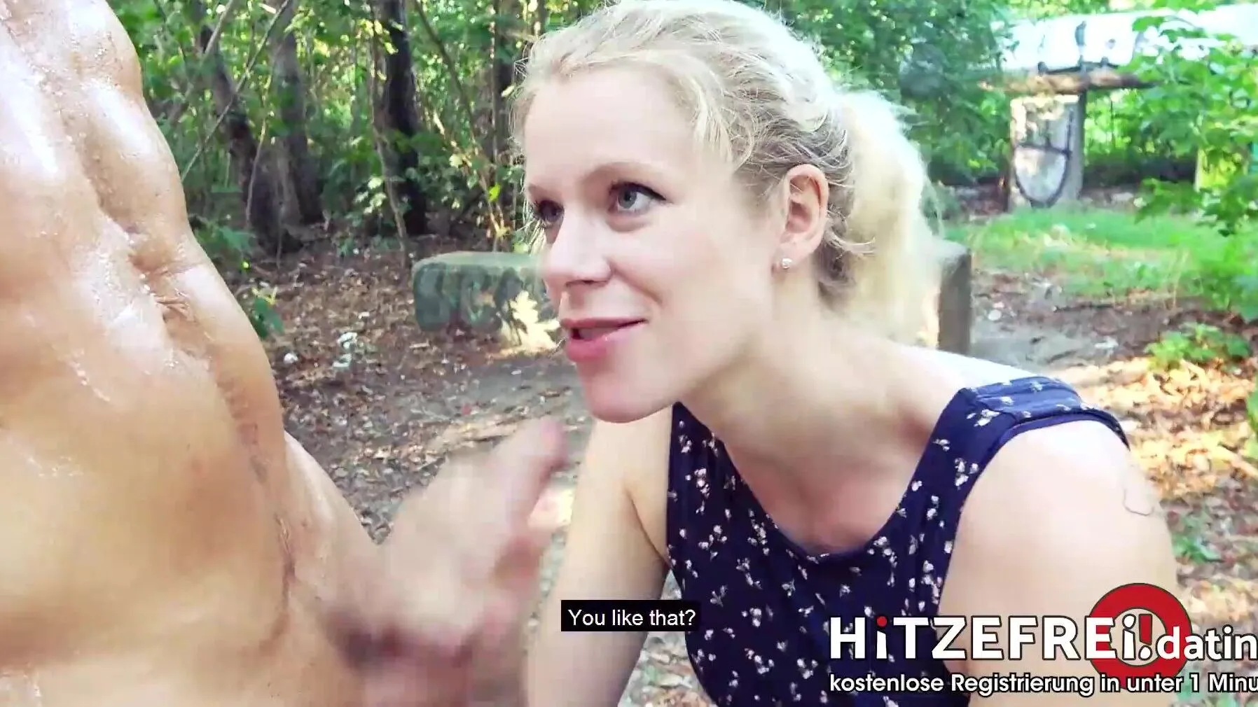 Blonde Claudia Swea Gets Nailed Outdoors in Berlin! 