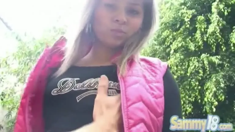 Sammy 18 Blowjob And Fuck Outdoor 