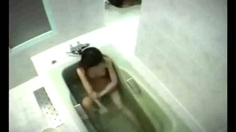 Japanese Stepdaughter 25 Caught Fingering In Bath 