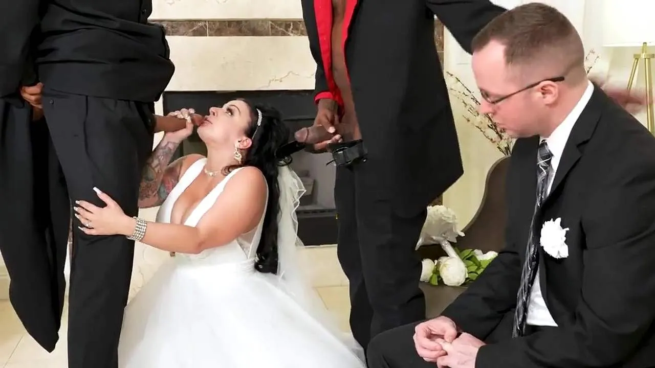 Payton Presley\'s Wedding Turns into a Rough Interracial Threesome - Cuckold Sessions 
