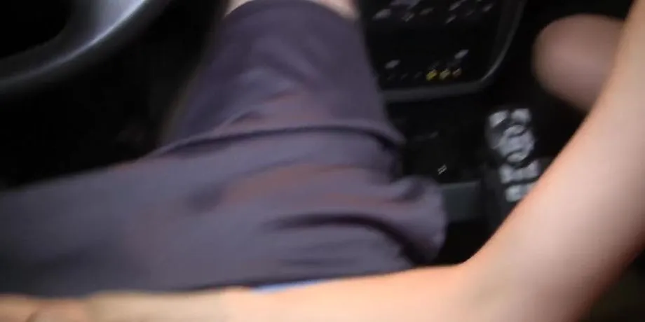 She catches him masturbating in car, helps finish him off! 