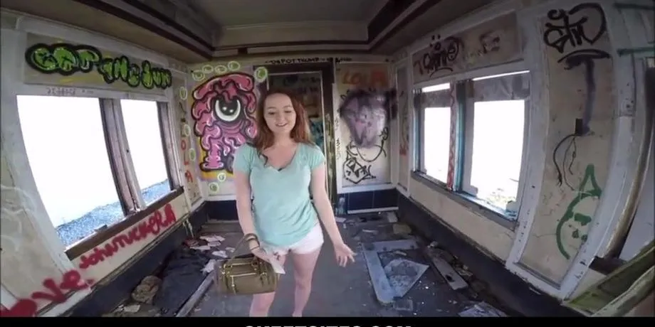 Big Boobs Redhead Te*** Fucked For Cash In Abandoned Train Pov 