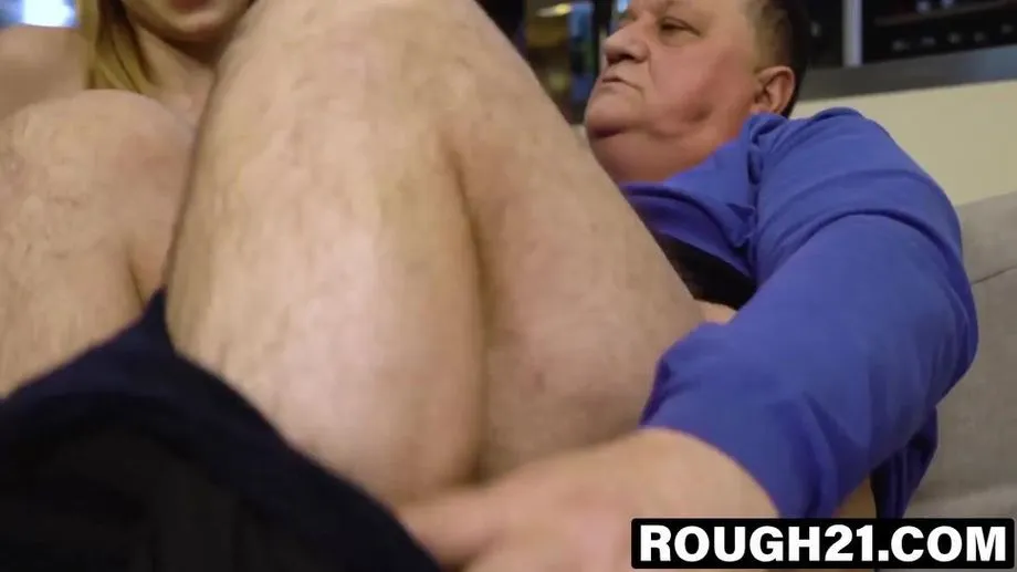 swallows full load to make old man feel young 