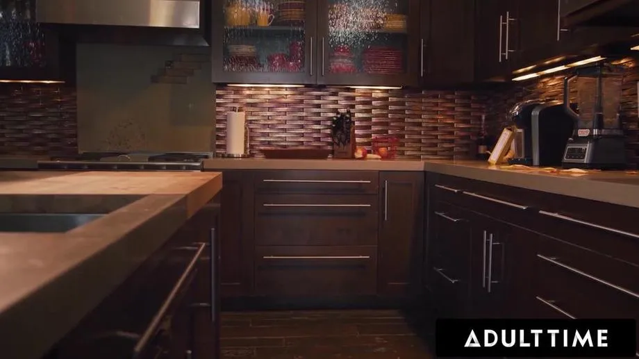 ADULT TIME - Pregnant Avery Jane Gets Horny In The Kitchen Late At Night & Craves A Good Pounding (Nathan Bronson) 