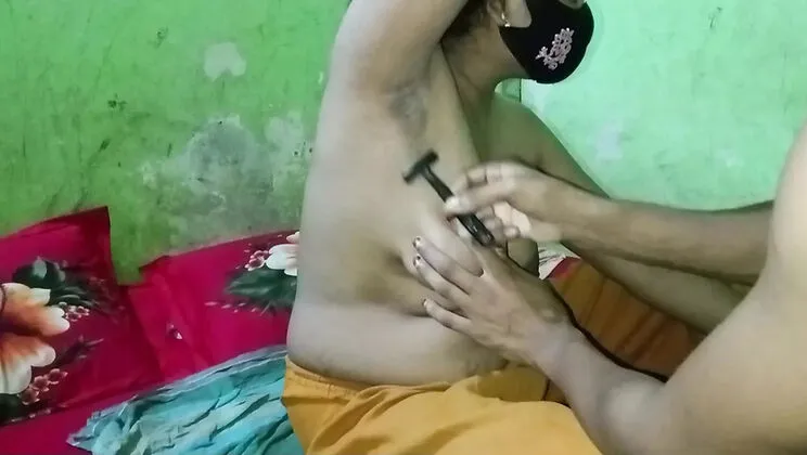 Desi Bhabhi Lets Me Clean Her Armpits - I Milk Her Tight Pussy Instead! 