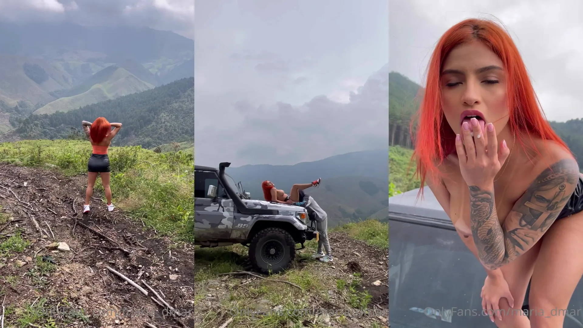 Maria Dmar Gets Creampied On An SUV Hood 