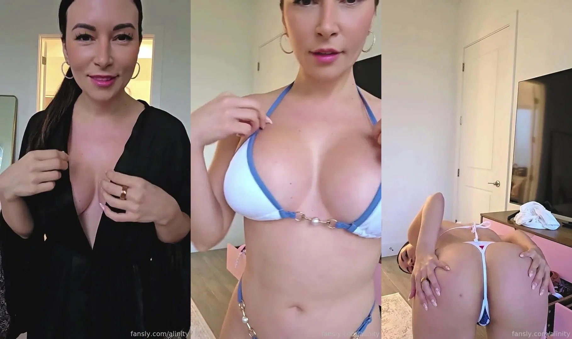 Alinity Tries On Her New Bikinis 