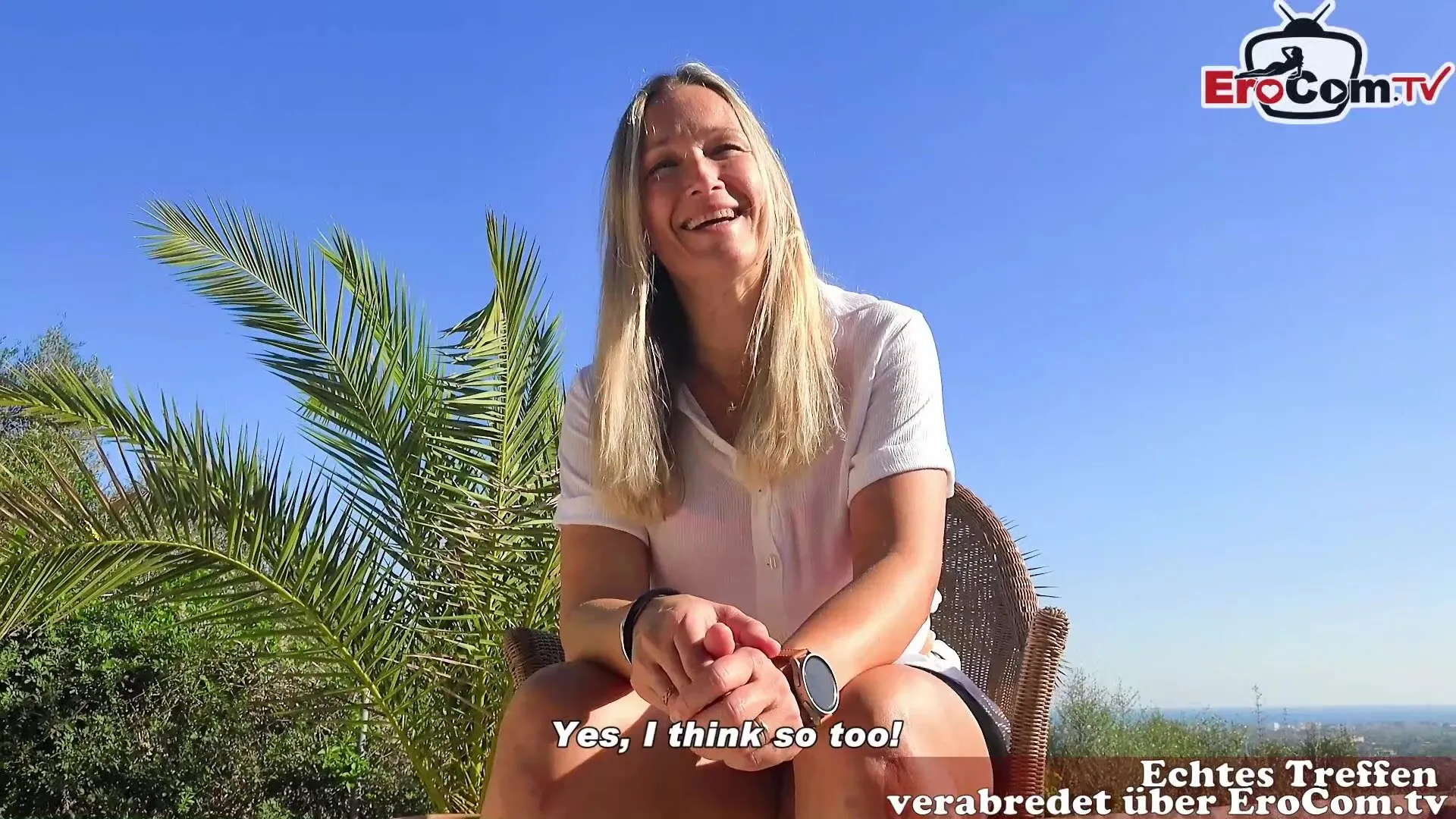 German amateur milf makes real holiday fuck user meeting via EroCom 