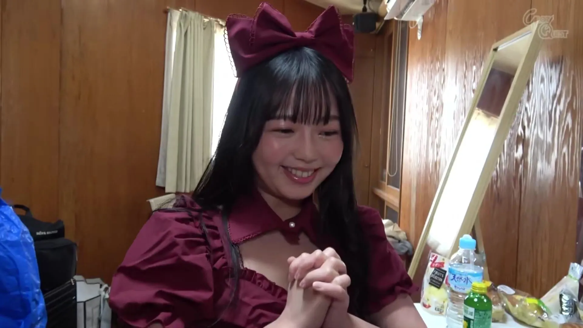 GQN-002 1st time, everyone loves it, even old men and creepy guys! Half in, half out & after ejaculation, the raw vaginal rubbing thanksgiving festival, Rion Izumi 