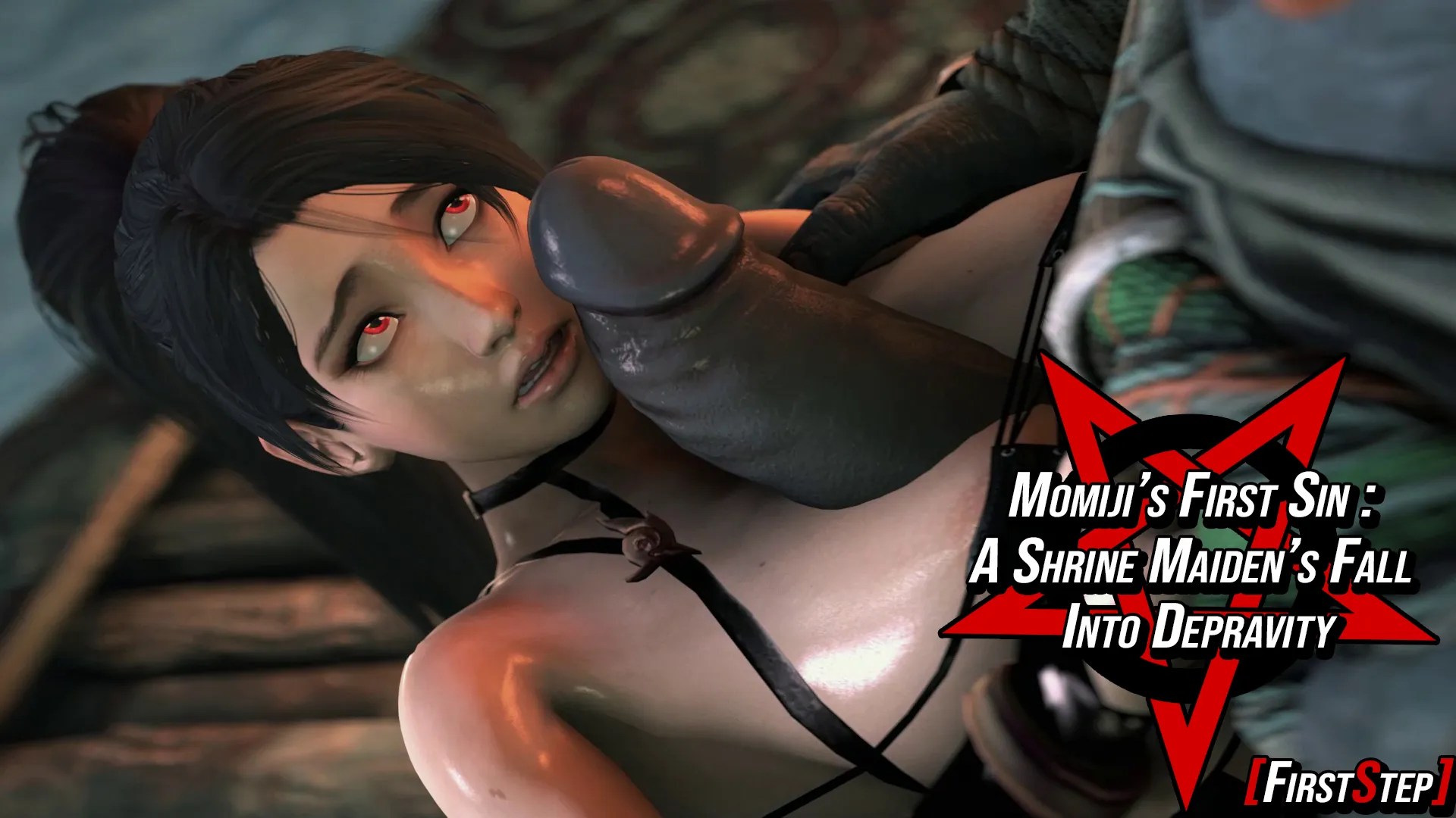 Momiji's First Sin : A Shrine Maiden's Fall Into Depravity [Part 1/4] 