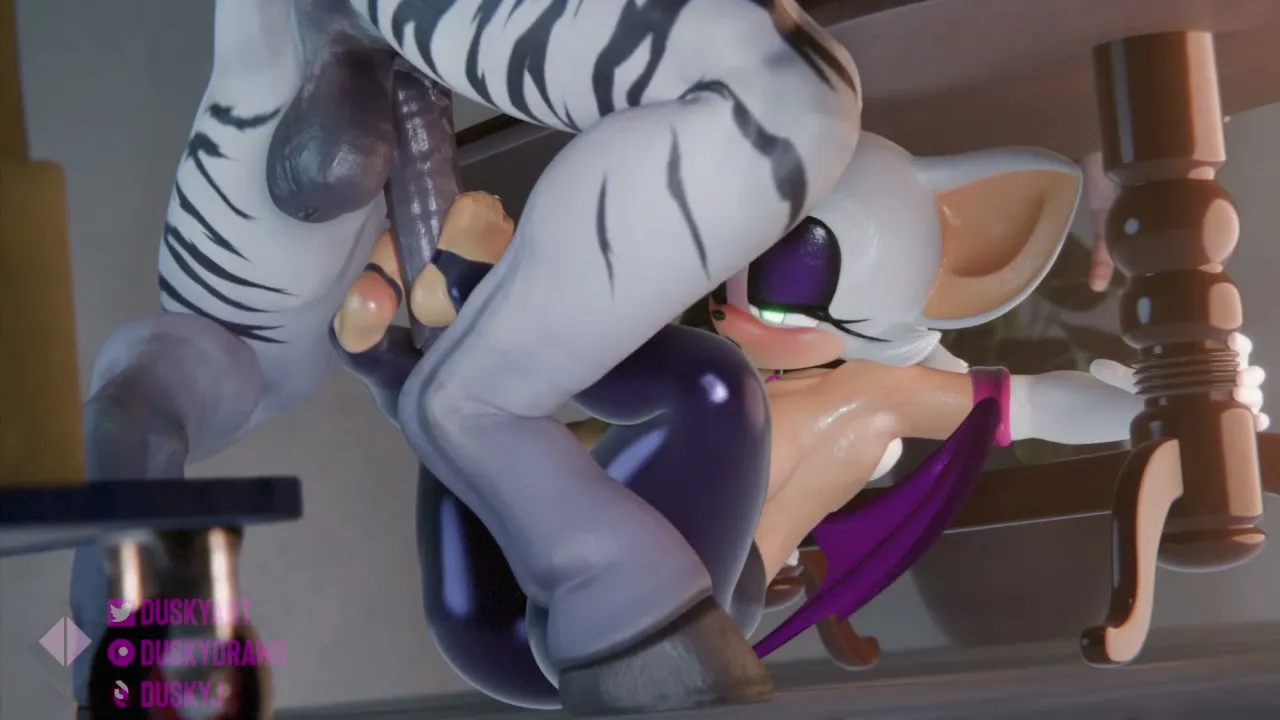 Rouge's Teasing Embrace 