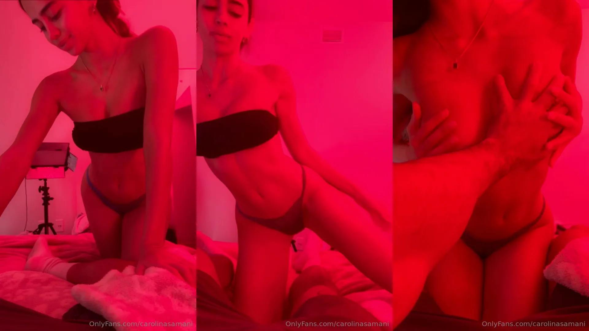 Carolina Samani Teasing Her Boyfriend In a Redroom 