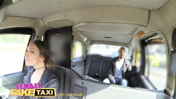 FemaleFakeTaxi Sexy driver gets some student cock 