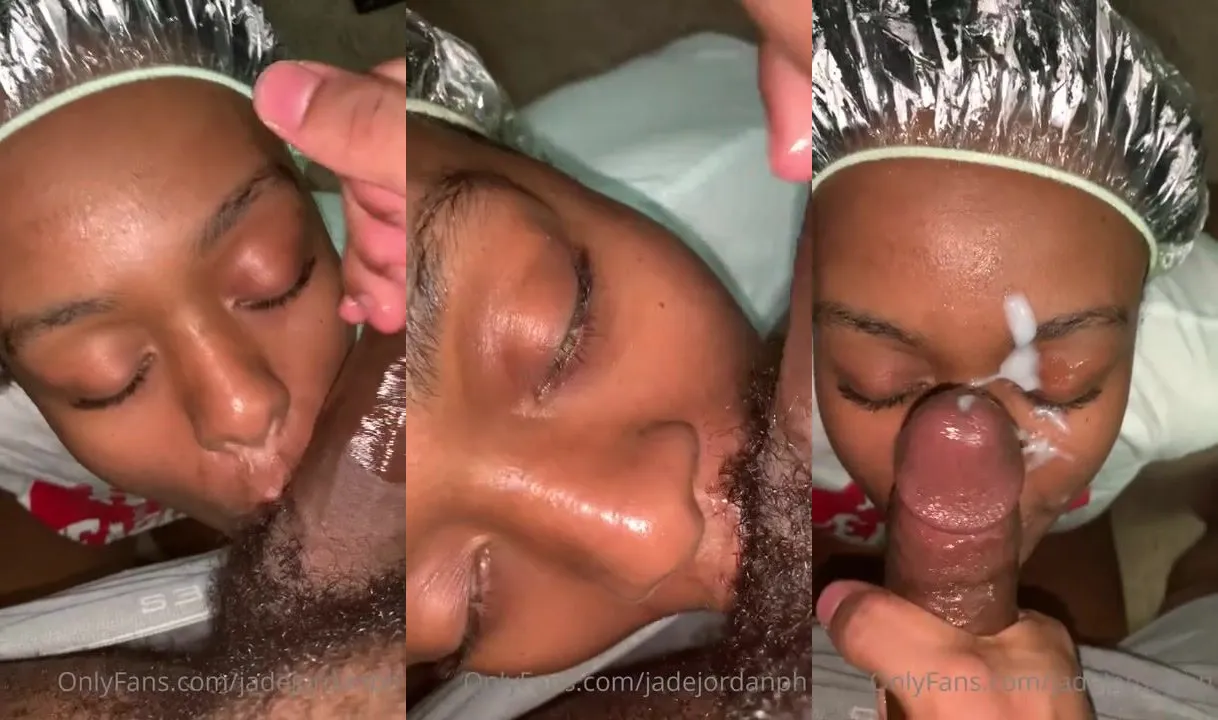 JadeJordanPH Slurps and Teases Balls in Ebony Blowjob Video for OnlyFans. 