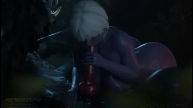 Dark Elf Nyssa Pleasures and Fucks Werewolf (MendezSFM) 