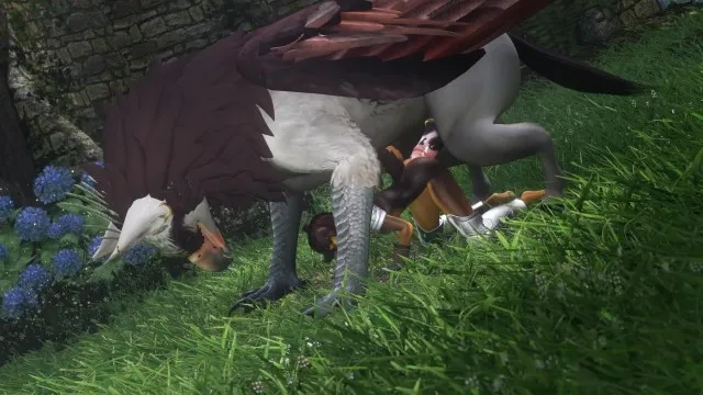 [Second Life Furry Porn]: Petite Puppy Girl Merc Bred By Hippogriff 