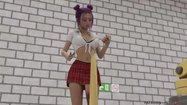 all the way through by redvoidcgi school girl futanari impaled by huge pole 