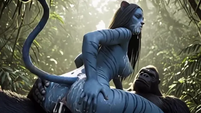 Avatar vs Giant Gorilla Dick 