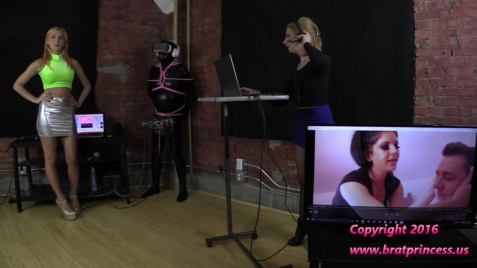 Brat Princess 2 - Amadahy and Lola - Demonstrate Mind Reprogramming at the Edging Salon (1080 HD) 
